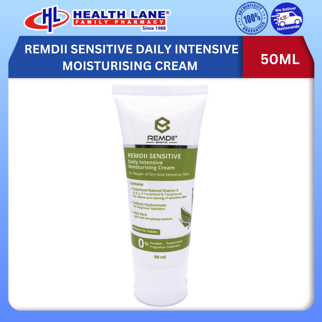 REMDII SENSITIVE DAILY INTENSIVE MOISTURISING CREAM 50ML